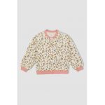 Bluza cu capse si model floral