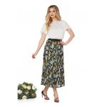 Bluza de satin cu garnituri cu volane