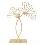 Decorațiune Mauro Ferretti Leaf Glam, înălțime 35 cm, auriu