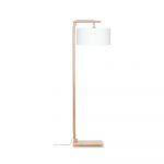 Lampadar din bambus Good&Mojo Himalaya, abajur alb