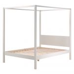 Pat pentru copii alb 140x200 cm PINO CANOPY – Vipack
