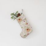 Decorațiune din in pentru Crăciun Linen Tales Jingle Bells Stocking