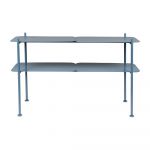 Etajeră albastru-deschis din metal 100x62 cm River – Zuiver