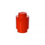 Cutie depozitare rotundă LEGO®, roșu, ⌀ 12,5 cm