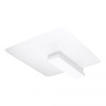Plafonieră albă cu abajur din sticlă 40x47.5 cm Parola – Nice Lamps