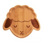 Farfurie din bambus pentru copii Sass & Belle Farmyard Friends Baa Baa Lamb