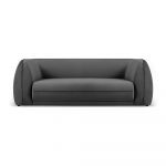Canapea gri închis cu tapițerie din catifea 225 cm Lando – Micadoni Home