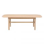 Măsuță de cafea în culoare naturală din lemn masiv de stejar 135x62 cm Hammond - Rowico