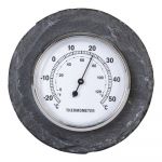 Termometru din ardezie pentru perete Esschert Design,10 cm