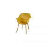 Scaune de grădină galbene 2 buc. din plastic Sophie Teak – Hartman