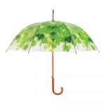 Umbrelă transparentă rezistentă la vânt Esschert Design Ambiance Birdcage Leaf, ⌀ 92,5 cm