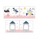 Draperie pentru copii pentru pat din bumbac 85x195 cm PRINCESS SOPHIE – Vipack