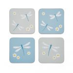 Coasters albastru-deschis/gri-deschis 4 buc. din plută English Meadow – Cooksmart ®