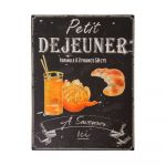 Semn din metal 25x33 cm Petit déjeuner – Antic Line