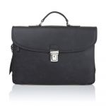 Geantă din piele pentru bărbați Ferruccio Laconi Brief, negru