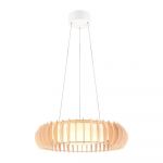 Lustră albă/în culoare naturală LED ø 60 cm Monte – Trio
