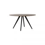 Masă de dining în culoare naturală rotundă cu blat din lemn de acacia ø 140 cm Mimoso – Light & Living