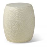 Măsuță auxiliară de grădină Bonami Selection Dalia, ø 40 cm, alb