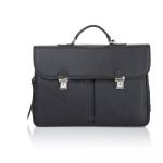 Servietă din piele pentru bărbați Ferruccio Laconi Brief, negru