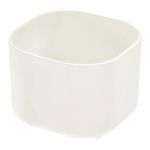 Cutie pentru depozitare iDesign Eco Bin, 9,14 x 9,14 cm, alb