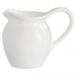 Cană pentru lapte din porțelan Maxwell & Williams Basic, 110 ml, alb