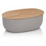 Cutie pentru pâine Kela Namur, 37,5 x 23 cm, gri deschis