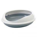Litieră pentru pisici alb-gri 49x55 cm Savic Figaro – Plaček Pet Products