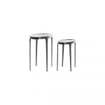 Măsuțe auxiliare 2 buc. rotunde din metal 33x70 cm Arica – Light & Living