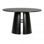 Masă dining rotundă Teulat Cep, ø 137 cm, negru