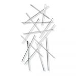 Cuier de perete argintiu din metal Matches – Spinder Design