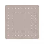 Covor baie anti-alunecare Wenko Mirasol, 54 x 54 cm, gri - bej