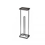 Suport cu etajeră pentru hârtie igienică YAMAZAKI Tower, negru