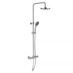 Set de duș argintiu lucios din oțel inoxidabil 120 cm Young – Wenko