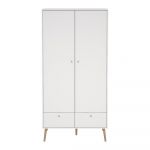 Șifonier alb 99x200 cm Bodo – Tvilum
