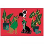 Felicitări 8 buc. cu model de Crăciun Cat and Dog Palais – Roger la Borde