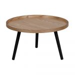 Măsuță auxiliară WOOOD Mesa, ø 60 cm, natural