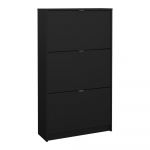 Pantofar vertical cu 3 sertare Tvilum Shoes, adâncime 24 cm, negru