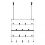 Cuier de ușă negru/în culoare naturală din metal 36 cm Estique – Umbra