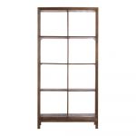 Bibliotecă în culoare naturală din lemn masiv de mango 95x190 cm Sondrio – Light & Living
