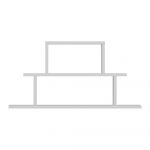 Raft alb etajat Pasific – Kalune Design