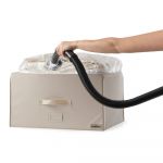 Set 2 cutii de depozitare pentru haine Compactor Family Trunks, 150 l