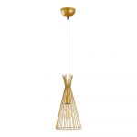 Lustră aurie cu abajur din metal ø 20 cm Mezopotamya – Opviq lights