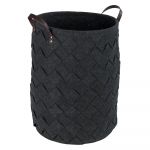 Coș pentru rufe Wenko Trovo, negru, 75 l