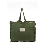 Geantă textilă Really Nice Things Green Moss, lățime 42 cm
