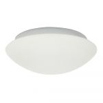 Plafonieră albă cu abajur din sticlă ø 40 cm Nina – Candellux Lighting