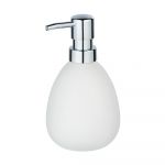 Dozator din ceramică pentru săpun Wenko Polaris, alb mat