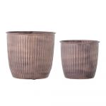 Ghivece decorative 2 buc. din metal ø 21,5 cm Kenzie – Bloomingville