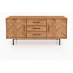 Comodă joasă din lemn de stejar 144x65 cm Abies – The Beds
