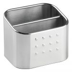 Cutie depozitare din metal pentru bureți iDesign Forma, 8 x 10 cm