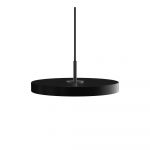 Lustră neagră LED cu intensitate reglabilă cu abajur din metal ø 31 cm Asteria Plus Mini – UMAGE